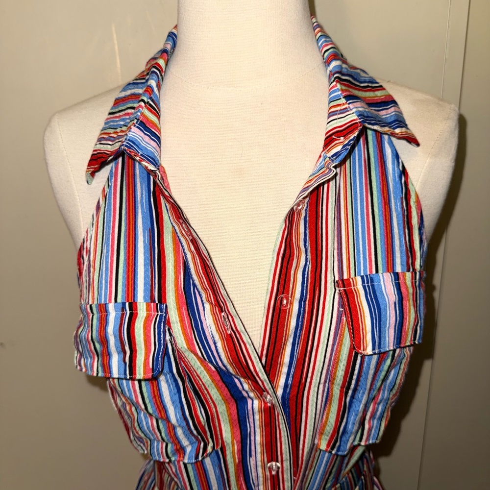 L’atiste by Amy Striped sleeveless Multicolor Maxi Dress sm - Picture 3 of 5